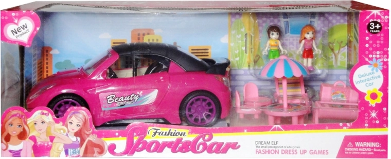 Auto für die Puppe mit Zubehör und 2 Puppen
