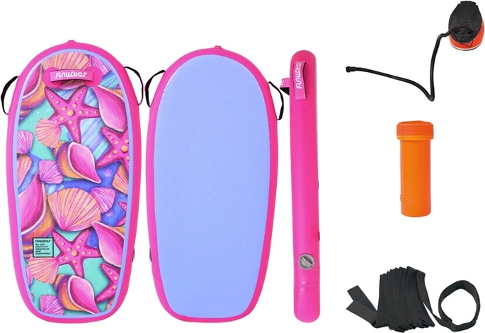 Aufblasbares Bodyboard FunWater 110 cm – rosa