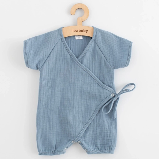 Sommerlicher Musselin-Overall für Babys New Baby, blau