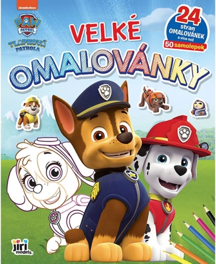 Großes Paw Patrol Malbuch mit Stickern