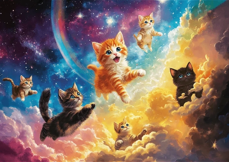 Puzzle Weltraumkatzen 500 Teile TREFL