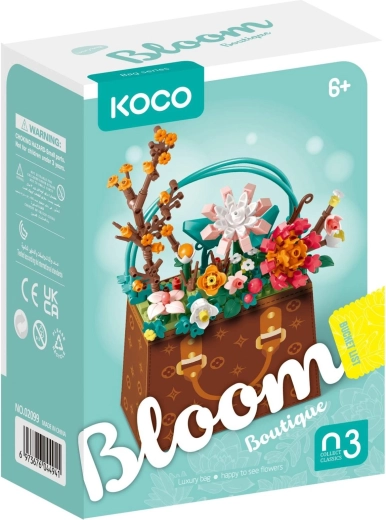Mini-Bausatz KOCO Blume in Handtasche, 267 Teile