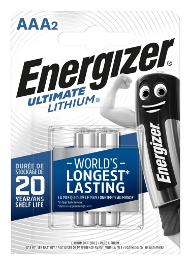 Energizer Ultimate Lithium AAA Lithium-Batterien – 2 Stück