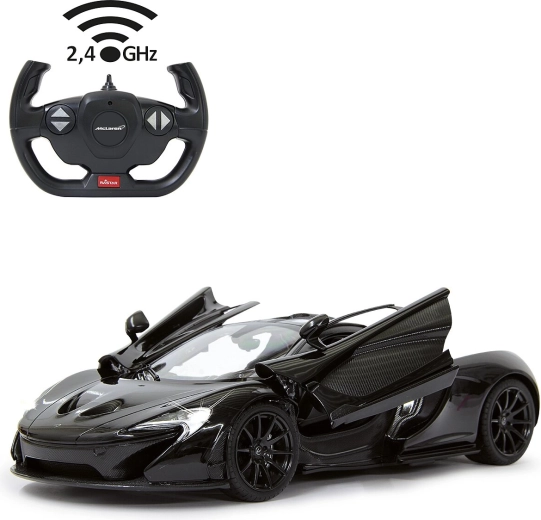 Jamara McLaren P1 RC-Auto 1:14, schwarz, 2,4 GHz, manuell zu öffnende Türen