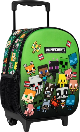 Rucksack auf Rollen Minecraft 32 cm grün - 1 Stück