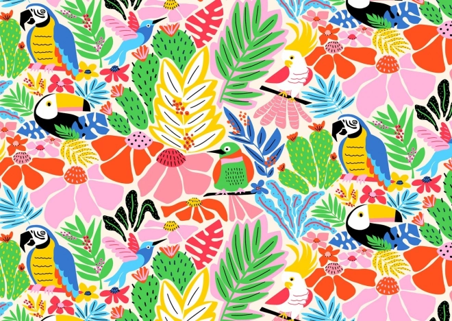 Puzzle Fröhlicher Dschungel 1000 Teile