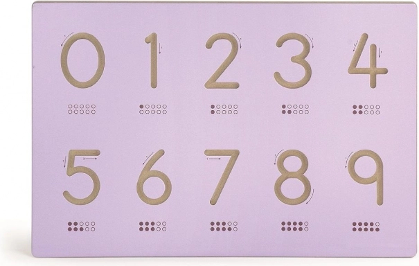 Wechselpaneel mit Zahlen 60 × 40 cm