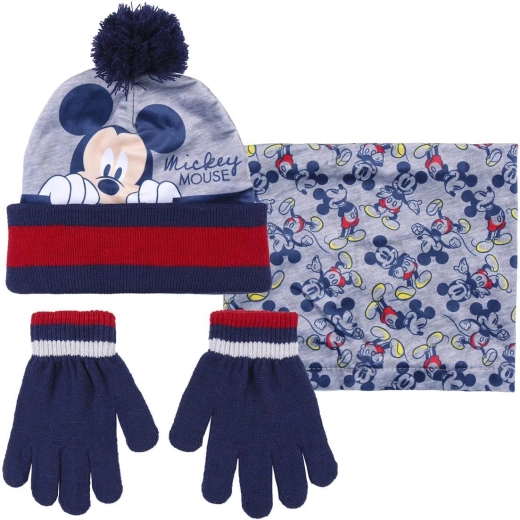 Set aus Mütze, Schal und Handschuhen Mickey