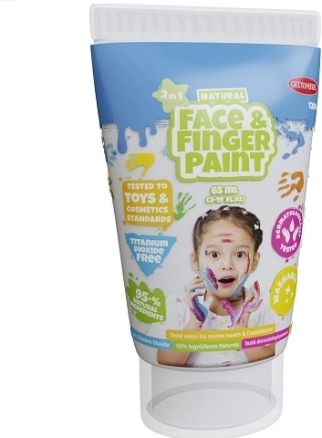 Boti Natural weiße natürliche Finger- und Gesichtsmalfarbe 65 ml