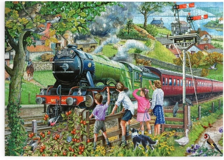 Puzzle House of Puzzles Volldampf voraus, 500 große Teile