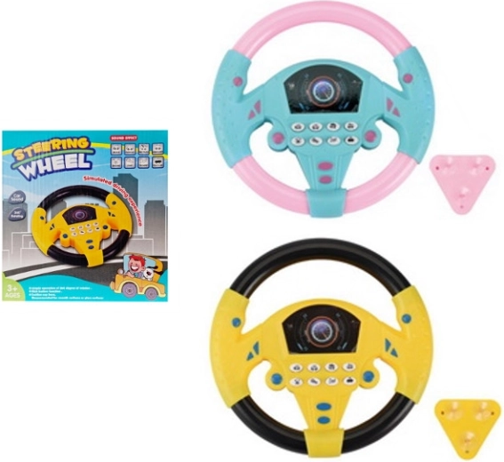 Kinderlenkrad mit funktionstasten, batteriebetrieben