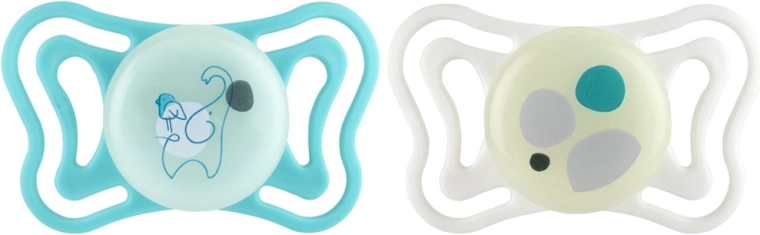 Chicco Schnuller PhysioForma Light, Silikon, kieferorthopädisch, neutral, 6–16 Monate, 2 Stück