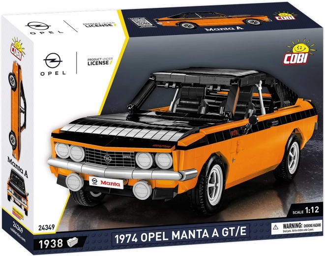 Cobi Opel Manta A GT/E 1974 Auto-Bausatz im Maßstab 1:12 (1938 Teile)