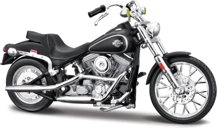 Maisto HD Motorrad 1984 FXST Softail mattschwarz 1:18