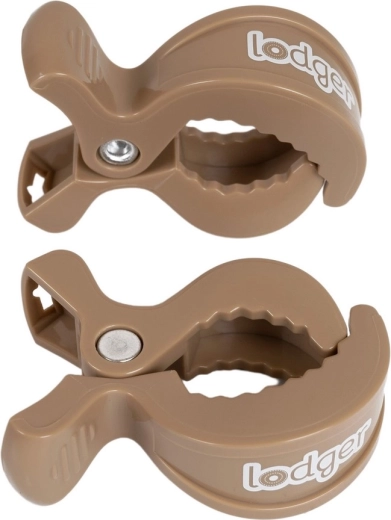 Lodger Swaddle Clip beige - 2 Stück