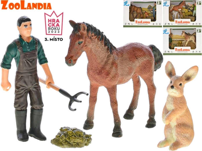 Zoolandia Bauernhof – Set mit Tieren und Zubehör (4 Varianten)