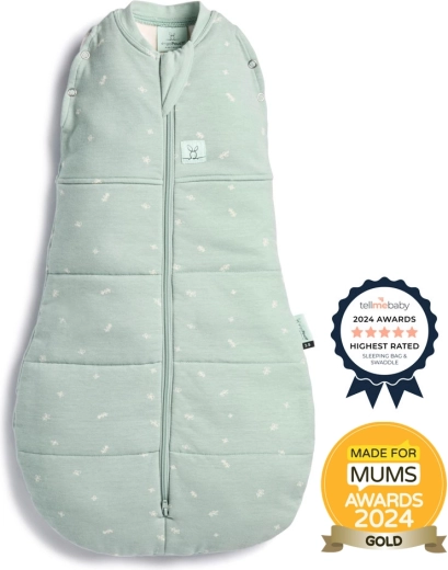 Pucksack und Schlafsack 2-in-1 Cocoon sage 0–3 Monate (3–6 kg), 2,5 TOG ErgoPouch