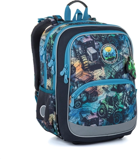 Schulrucksack Topgal Baumaschinen