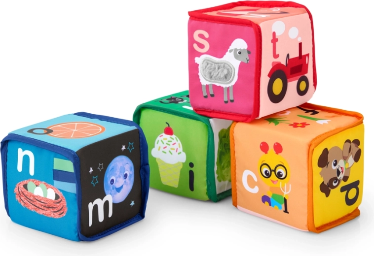 Baby Einstein Textilwürfel Alphabet Alpha Stacks, 4 Stk.