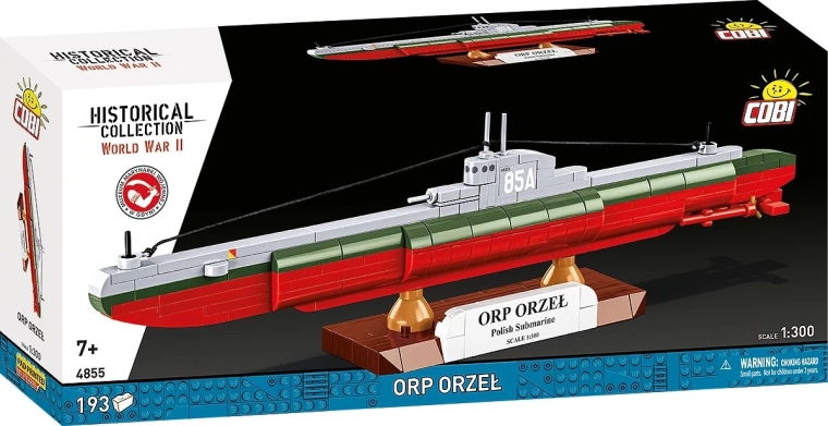 U-Boot-Bausatz ORP ORZEŁ 1:300 – 193 Teile