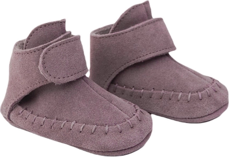 Lodger Leder-Krabbelschuhe Walker Mocassin Mauve (15–18 Monate)