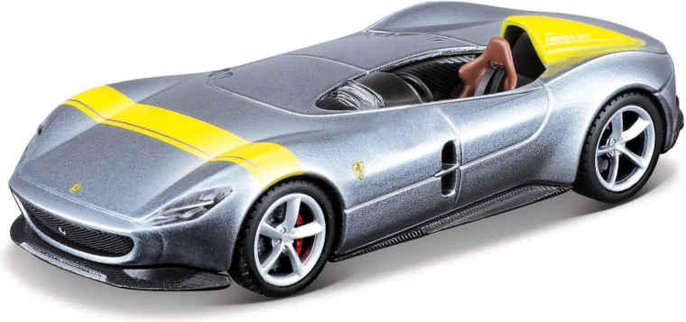 Maisto Speed Icons Ferrari Monza SP1 silber-gelb 1:64