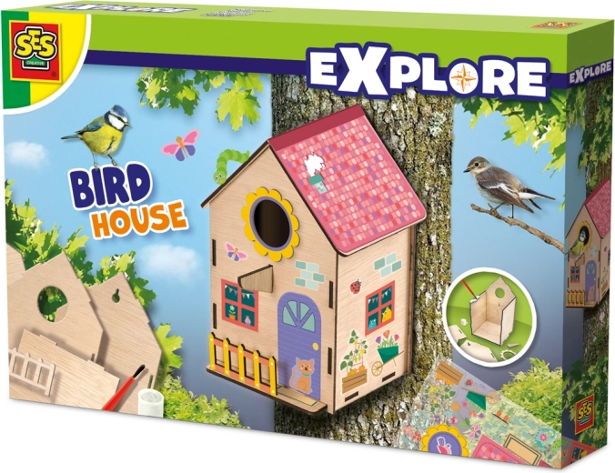 Holz-Set zum Bau eines Vogelhauses