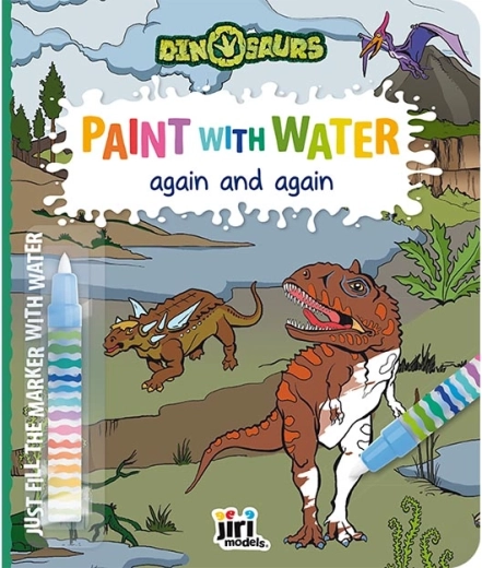 Wasser-Malbuch Dinosaurier