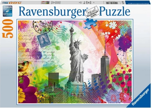 Postkarte aus New York – Puzzle 500 Teile Ravensburger