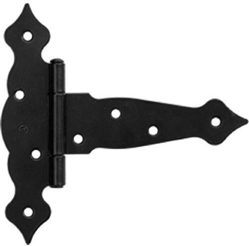 Dekoratives dreieckiges Scharnier 150 × 45 × 185 mm, schwarz, Stahl 2,5 mm