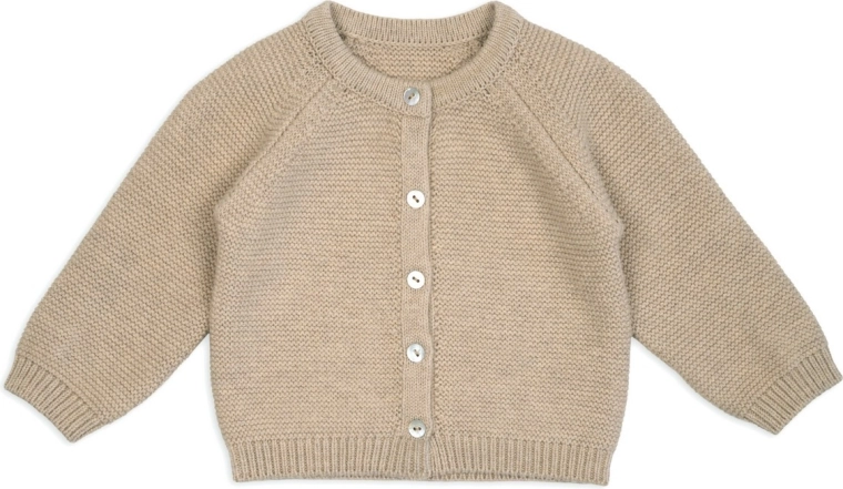 Lodger gestrickter Merino-Pullover beige Gr. 62
