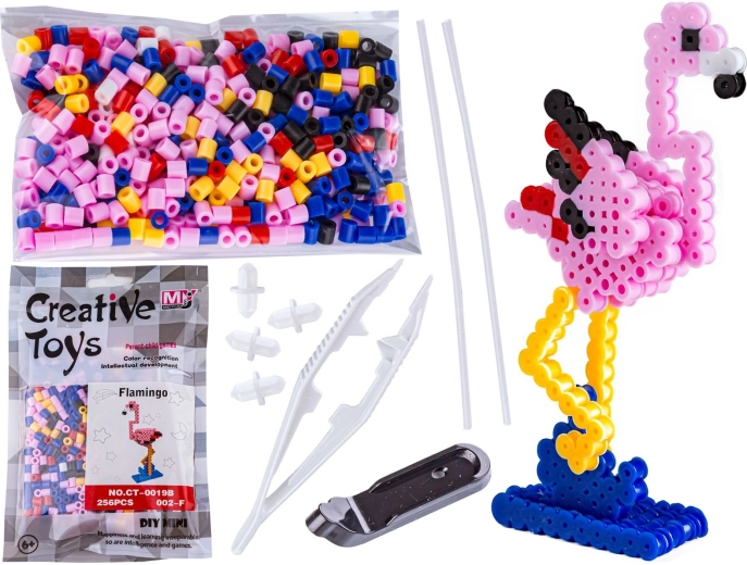 3D-Bügelperlen – Flamingo (Vogel) im Beutel