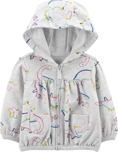 Carter's Mädchen-Kapuzenpullover Grey Dino, Größe 56