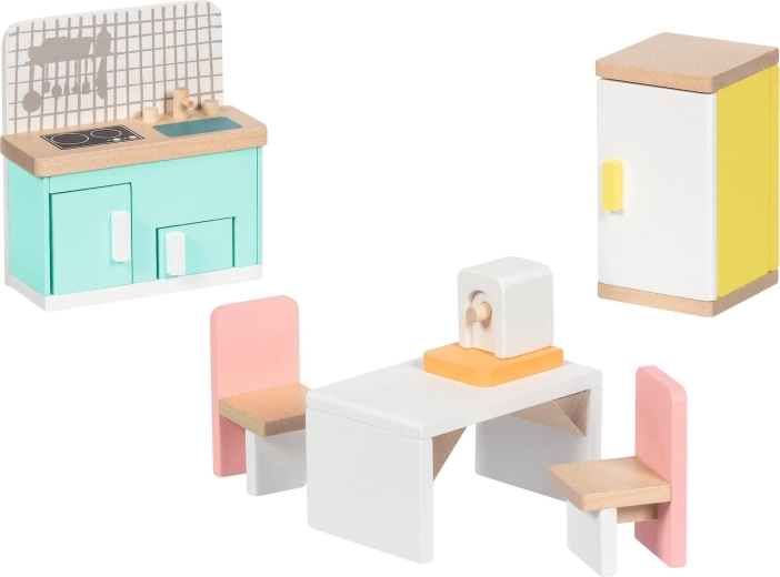 Holzmöbel für das Puppenhaus Copenhagen – Küche – 6-teilig