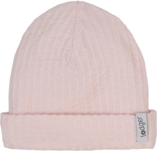 Lodger Baumwollmütze Beanie Seersucker tan 0–6 Monate