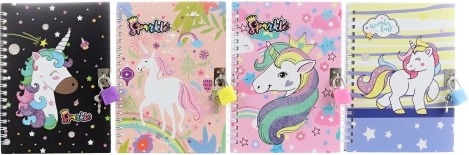 Notizbuch mit Einhorn-Schloss