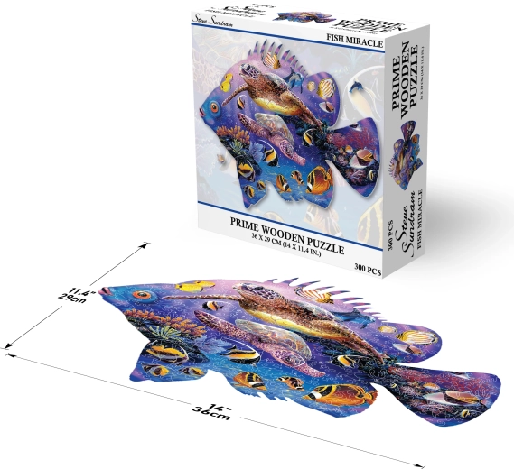 Prime 3D Holzpuzzle Fischwunder 300 Teile