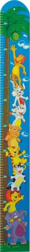 Hängende Messlatte mit Tiermotiven