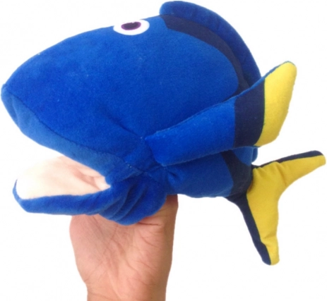 Plus-Puppe Fisch Blau 25 cm