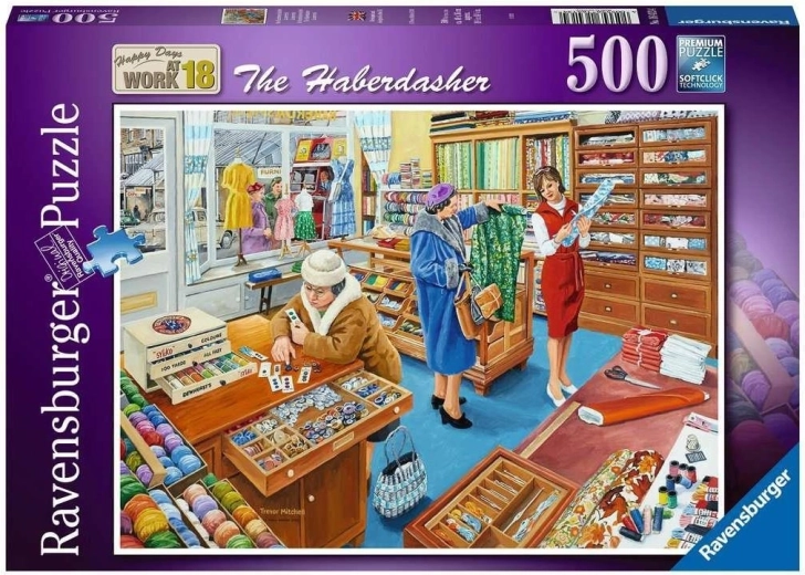 Ravensburger Puzzle Happy Days at Work: Kurzwarenladen 500 Teile
