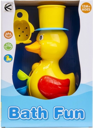 Bunte Badeente mit Saugnäpfen – 1 Stück