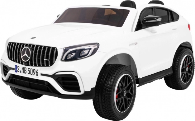 Elektrisches Kinderauto Mercedes GLC 63 S SUV mit Allradantrieb 4x4 – Weiß
