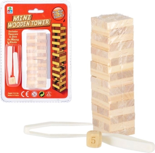 Holzturm Mini-Spiel 48 Teile