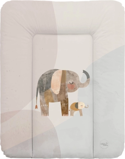 Ceba baby weiche Wickelunterlage Basic Elephant Family 50 × 70 cm