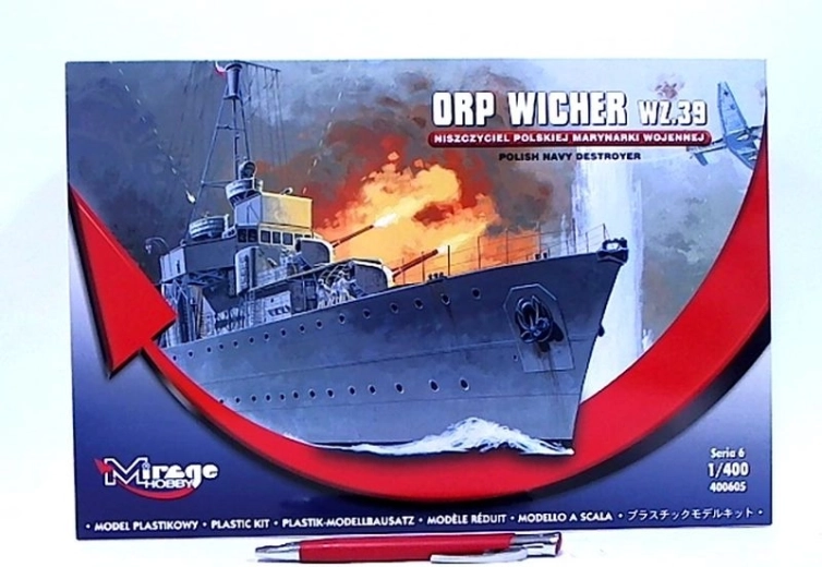 Mirage Plastikmodell Zerstörer ORP Wicher w.z.39 1:400