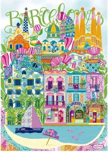 Puzzle EDUCA Car Pintos Barcelona 1000 Teile