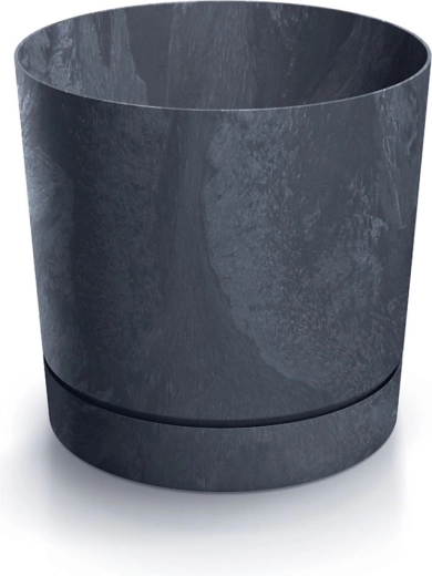 Blumentopf Tubo P Betoneffekt 10,8 cm anthrazit