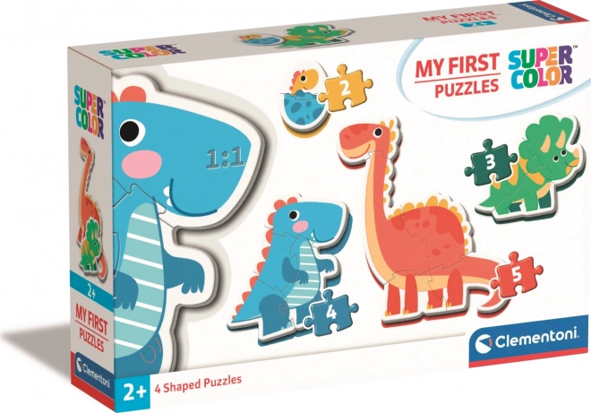 Clementoni mein erstes Puzzle Dinosaurier 4-in-1