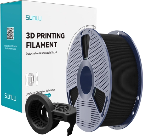 Hochgeschwindigkeits-Matt-Filament Sunlu PETG – Schwarz