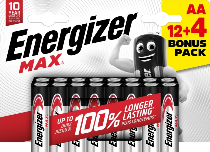 Energizer Max AA Alkalibatterien 16 Stk.